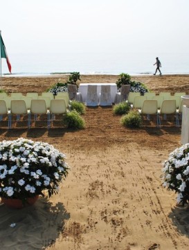 svatba na pláži v Lido di Jesolo